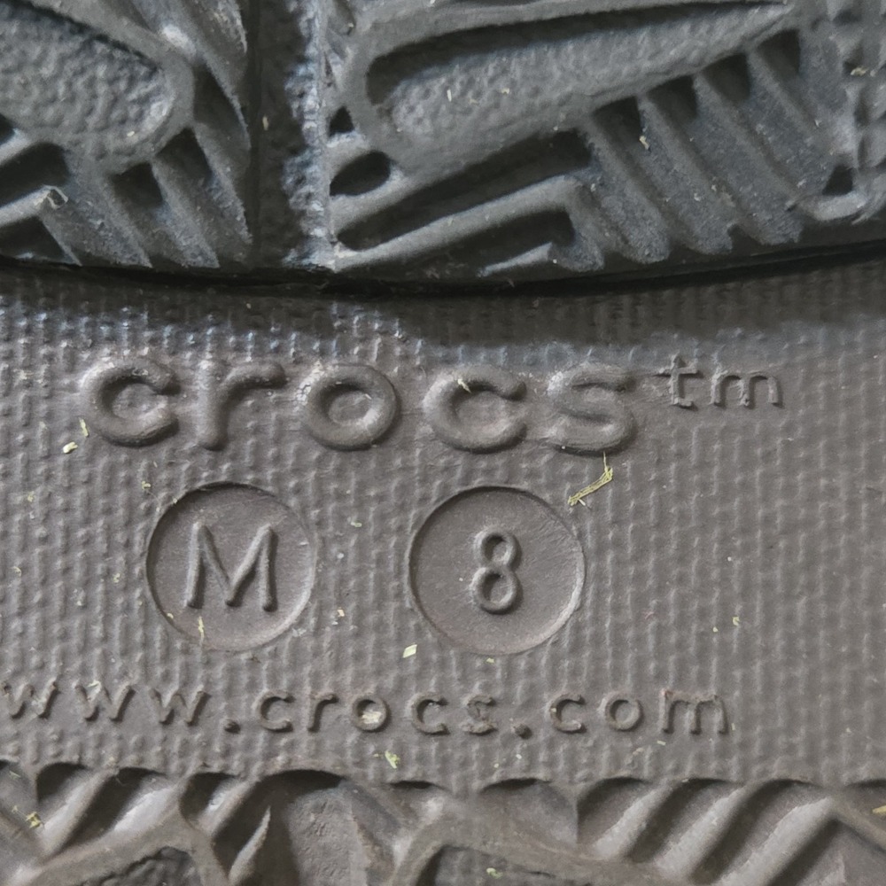 Crocs Swiftwater Tan Leather Slingback Slip-On Clog Shoes Men’s 7.5 8 - Picture 5 of 7